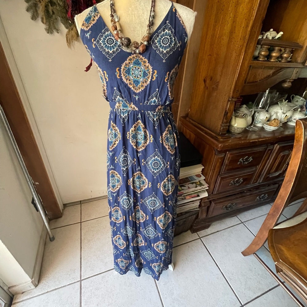 Anthropologie Sadie & Sage Maxi Boho Sun Dress S